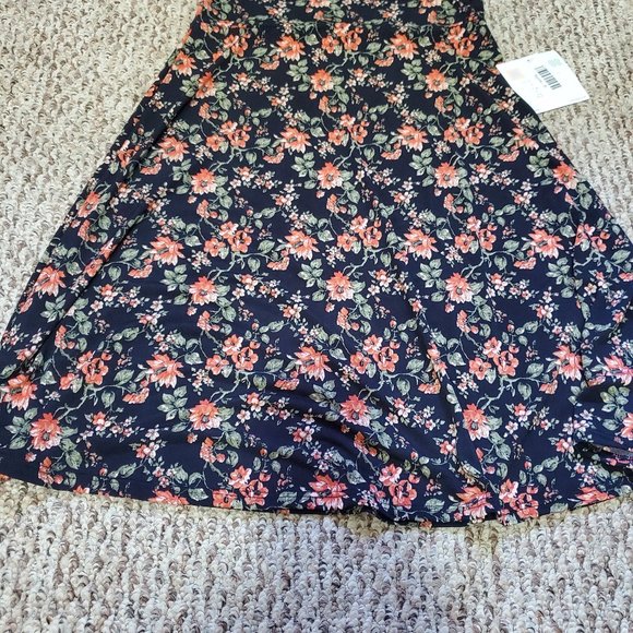 LuLaRoe Dresses & Skirts - Lularoe floral azure skirt